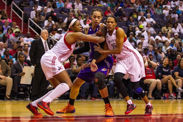 WASHINGTON, D.C. (June 27, 2013) - Phoenix beats Washington, 101-97 at the Verizon Center. Photo © Mark W. Sutton, all rights reserved.