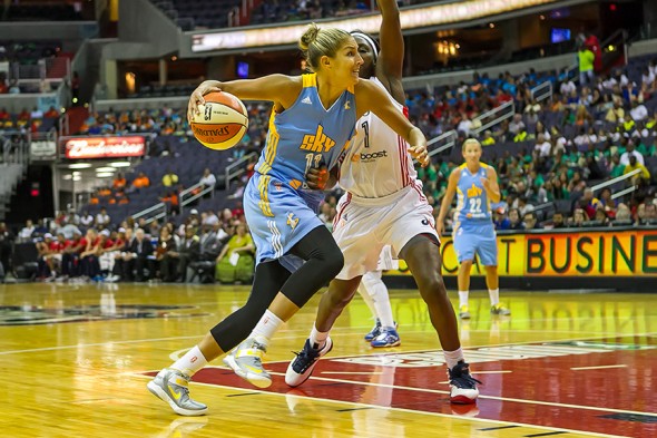 WASHINGTON (July 24) - The Washington Mystics defeated the Chicago Sky 82-78. Photo © Mark W. Sutton, all rights reserved.