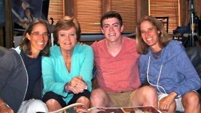 Pat Summitt and Tyler Summitt with "Pat XO" directors Lisa Lax, left, and Nancy Stern Winters, right. Photo: espnW.