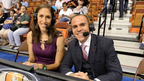 Rebecca Lobo and Ryan Ruocco. Photo: ESPN.