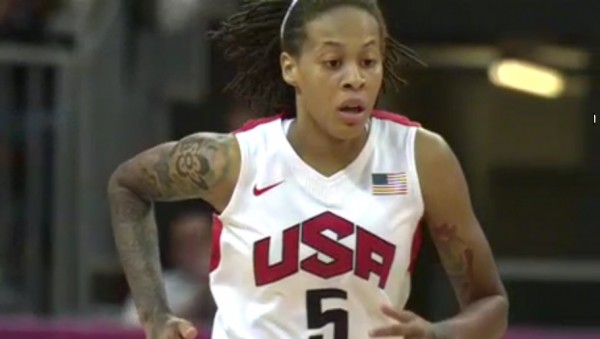 Seimone Augustus in the game vs. Turkey.