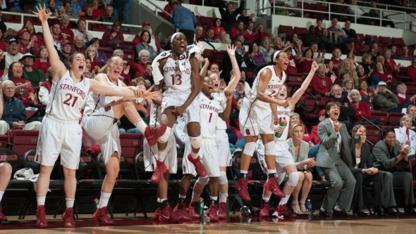 PALO ALTO, Calif. (January 27, 2014) - #4 Stanford beats USC, 86-59. Photo: Stanford Athletics.