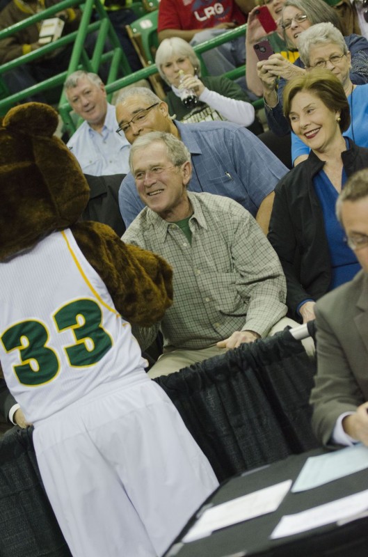 Former President George W. Bush and Laura Bush. Photo copyright Robert Franklin, all rights reserved.