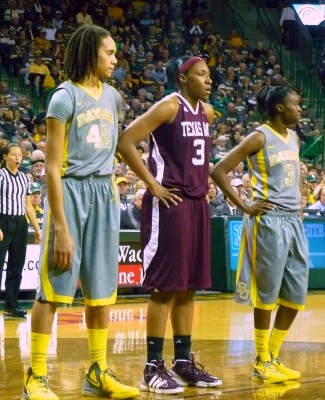 L to R: Brittney Griner, Kelsey Bone and Jordan Madden.