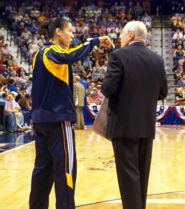 Kara Lawson and Mike Thibault, Aug. 18, 2012