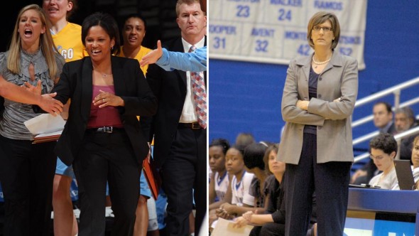 Pokey Chatman and Anne Donovan. Photos courtesy Chicago Sky and Seton Hall Athletics.