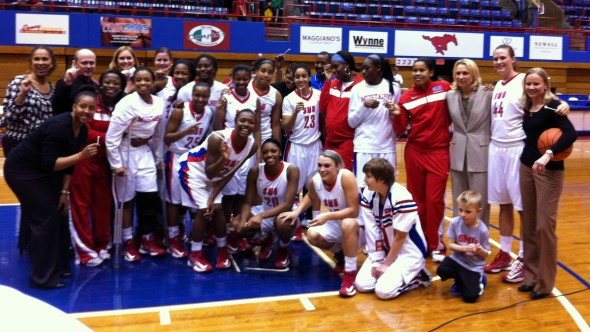 Dallas (Sunday, March 3, 2013) - SMU after beating UTEP 73-71.