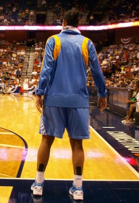 Veteran point guard Ticha Penicheiro helping coach her team vs. the Sun, August 26, 2012.